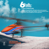 WLtoys XKS K127 RC Helicopter Remote Control Helicopter for Beginners 6-axis Gyro Single Blade RC Aircraft Fixed Height 4CH RTF