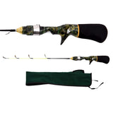LEO Winter Ice Fishing Camouflage Ice Fishing Rod Super Soft Strong Mini Shrimp Fishing Rod for Boat Sea Fishing