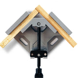 Aluminum 90 Degree Right Angle Clamp Single/Double Handle Woodworking Frame Clip 67JE