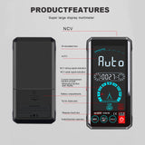 WinAPEX Multimeter Intelligent Voice Control Broadcast 4.4 Inch Touching Screen Multimeter TRMS Voltage Current Resistance Diode