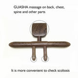 Natural Wood Scraping Shovel Acupressure for Back Shoulder Neck Leg Body Cellulite Massage Deep Tissue Muscle Fascia Relaxation