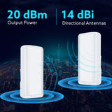 2 Pcs Wireless WiFi Bridge Outdoor CPE Router wifi 4g 5.8ghz 450Mbps Repetidor wifi Extender 5ghz Long Range Access Point