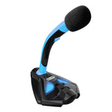 USB Condenser Microphone Desktop Microphone Laptop Computer Gaming Wired Microphones 100Hz-10KHz 1.5m With LED Light