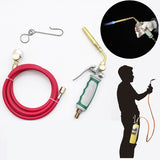 Professional  Dual Switch Gas Torch Brazing Torch of Propane Gas 1.6m Hose for Brazing Soldering Welding Heating Application BBQ