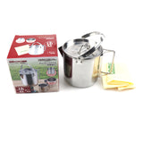 Outdoor 1.2L Stainless Steel Kettle Picnic Camping Hanging Pot Portable Coffee Pot Teapot Camping Cooker for Hiking Camping Trip