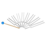 Portable 261.6-523.2HZ Tuning Fork Hammer Tool Set Diagnostic Tool for Sound Healing Therapy Body Relaxation Health Care Tool