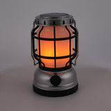 LED Solar Barn Lantern Lamp Portable Outdoor Camping Tent Light USB Rechargeable Classic Kerosene Lamp Home Emergency Hand Light