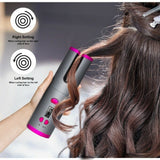 Cordless Automatic Rotating Hair Curler USB Rechargeable Curling Iron LCD Display Temperature Adjustable Hair Curler RollersTool