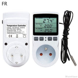 16A  Multi-Function Thermostat Digital Temperature Controller Socket Outlet w/ Timer Switch Sensor Probe Heating Cooling F20 21