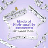 Soft Tape Measure For Body Sewing Tailor Cloth Vinyl Measurement Craft Supplies,60Inch Accurate Soft Double Scale Ruler