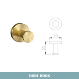 Bathroom Accessories Towel Robe Hook Towel Ring Bar Hanger Toilet Tissue Roll Paper Holder Bathroom Hardware Set Brushed Gold