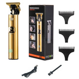 LCD Hair Clippers Professional Hair Cutting Machine Hair Beard Trimmer For Men Barber Electric Shaving T-Outliner Men
