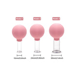 4Pcs Glass Suction Cup Facial Massage Set Vacuum Cupping Rubber Head Anti Cellulite Massager Jar Slimming Cans Body Care Therapy