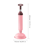 Manual Vacuum Toilet Pipe Plunger Silicone Super Suction Cups Quickly Unblock Household Toilet Sewer Dredging Plunger Dredge Too