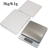 3Kg/500G 0.01g Digital Scales Precision Kitchen Scales Jewelry Weighing For Food Diet Postal Balance Measuring LCD Electronic