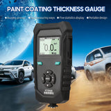 Hantek HT890B Paint Coating Thickness Gauge Portable Nondestructive Thickness Meter with Zero Cal Backlit LCD Limit Alarm