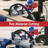 Circular Saw 4.8 Amp 4-1/2 Inch 3500RPM Compact Electric Circular Saws with Laser Cutting Guide for Wood Tile&amp;Plastic Cuts