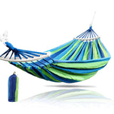 1pc rainbow Outdoor Leisure Portable Hammock canvas Hammocks Ultralight Garden Sports Home Travel Camping Hammock 280*80cm U3