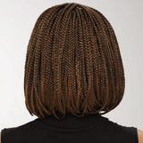 Braid Wig Female Short Hair Bob Wig Full Top Chemical Fiber Headgear Box Braid Wig
