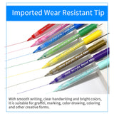 Acrylic Paint Markers Set Water-Based Art Marker Pen Fine Tip for DIY Craft Canvas Ceramic Glass Wood Stone Paper Metal Graffiti