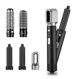 Straightener Hair Styler with Curling Barrels Smoothing Volumizing Brushes