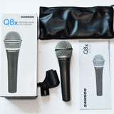 Original SAMSON Q8X Updated Q8 Professional Dynamic Vocal Microphone Handheld Mic For Professional Live &amp; Studio Recording
