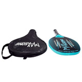 2022 Adult Professional Full Carbon Beach Tennis Paddle Racket Soft EVA Face Raqueta With Bag Unisex Equipment Padel