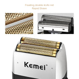 Electric Shaver 3D Triple Floating Double Blade Face Shaving Beard Washable USB Rechargeable Portable Beard Trimmer Machine 45G