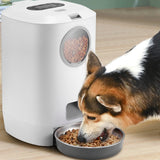 4.5L Automatic Cat Feeder,Timed Dog Feeder Pet Food Dispenser For Dry Food,Programmable Portion Control &amp; Voice Recorder