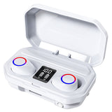 2021 TWS BT 5.0 Wireless Stereo Earphones Touch Control Deep Bass Sports Headset Noise Reduction with Mic Flashlight Function