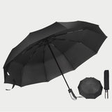 Automatic Large Folding Umbrella Big Size Windproof Women Men Automat Rain Umbrellas Outdoor Travel Business Black Car Parasol