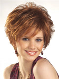 Wig women's short hair wig fluffy high temperature silk chemical fiber headgear