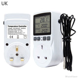 16A  Multi-Function Thermostat Digital Temperature Controller Socket Outlet w/ Timer Switch Sensor Probe Heating Cooling F20 21