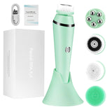 Beauty Electric Facial Cleansing Brush Face Spa Massager Waterproof Spin Sonic Exfoliating Face Scrubber Brush Skin Care Machine