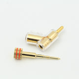 4Pcs Speaker Cable Plug Gold Plated Rhodium Plated Banana Plug HiFi Audio Line Connector