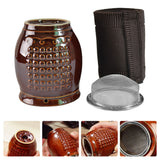 Portable Moxibustion Box Ceramic Moxibustion Scraping Can Moxa Burning Tool