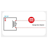 10Pcs RE5V1C Relay Module 5V Wifi DIY Switch Dry Output Inching/Selflock Working Modes APP/Voice/LAN Control Automation