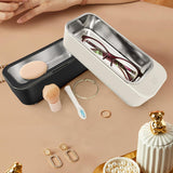 Household Ultrasonic Cleaning Machine 42000Hz High Frequency Vibration 550ml Portable for Razors Necklace Coins Earrings Denture