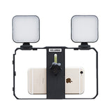 Vlogging Kit Phone Video Kit Accessories Fill Light Microphone Stabilizer PTZ for Phone Video Recording for YouTube Vlog