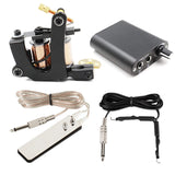 Tattoo Kits New 10 Wrap Coils Tattoo Machines Gun Set for Tattoo Power Supply Needles Beginner Tattoo Supplies Accessories