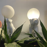 Living Room Home Decor Polar Bear Table Lamp Bedroom Bedside Lamps Dormitory Study Led Desk Lamp Desktop Decoration Reading Lamp