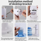 Portable Water Pump Dispenser Water Bottle Pump Mini Barreled Water Electric Pump USB Rechargeable Automatic Bottle Switch