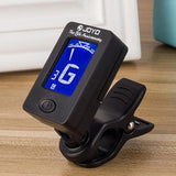 Guitar Tuner Clip-On Tuner Digital Electronic Tuner Acoustic with LCD Display for Guitar, Bass, Violin, Ukulele