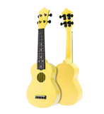 4 Strings Hand-Painted Combo Uke Delicate Sturdy Beginner Draw Student Musical Instruments Assemble Ukulele Black Soprano