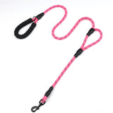 1.8m Pet dog leash Reflective nylon double handle dog walk training leashes for large small dog cat pet supplies Dropshipping