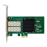 NHI350AM2 PCI-E X1 Dual-Port Gigabit Network Card I350-F2 Fiber Optic Network Card Green