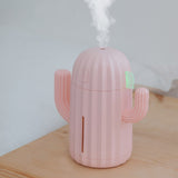 Air Humidifier Home Office Mini Air Diffuser Cactus Design USB Powered 340ml LED Humidifier USB Version