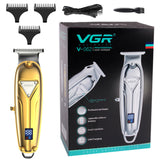 All Metal Men's Professional Electric Hair Trimmer Barber Hair Clipper Beard Salon Hair Cutter Machine Rechargable Haircut