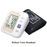 Electronic Sphygmomanometer Arm 2 Style Optional Automatic Tonometer With / Without Voice Broadcast Blood Pressure Monitor