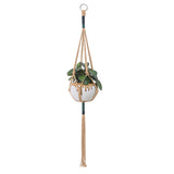 3pcs Woven Home Decor Simple Office Garden Handmade Cotton Linen Flowerpot Indoor Outdoor Macrame Plant Hanger Door Wall